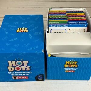 Hot Dots Grade 3 Math Review Cards - Blue
